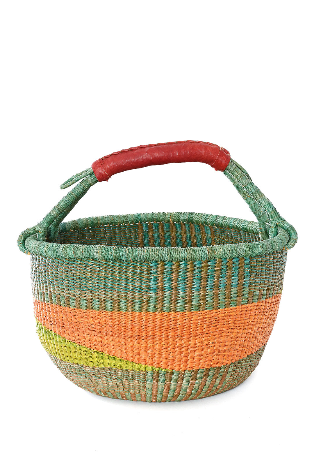 Poolside Citrus Handwoven Bolga Basket