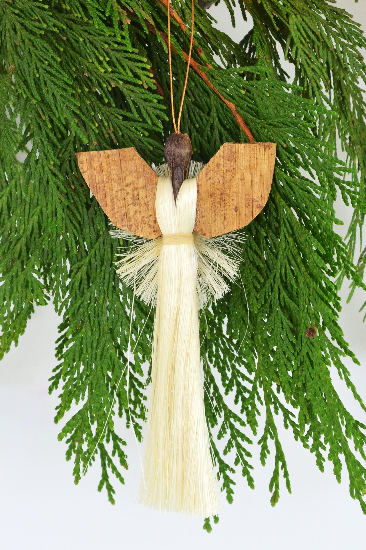 Banana Fiber and Sisal Kenyan Angel Ornament
