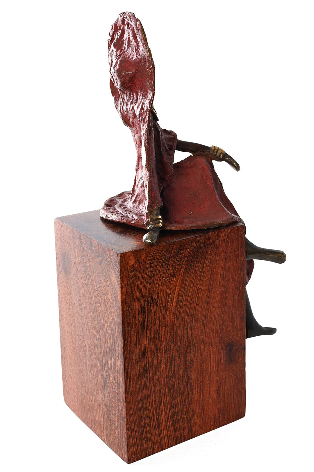 Majesty in Red One-of-a-Kind Bronze Sculpture