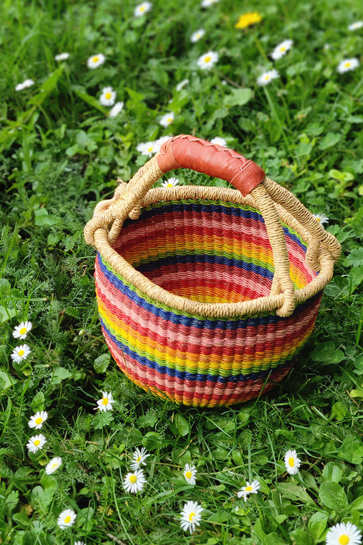 Rainbow Chaser Baby Bolga Basket