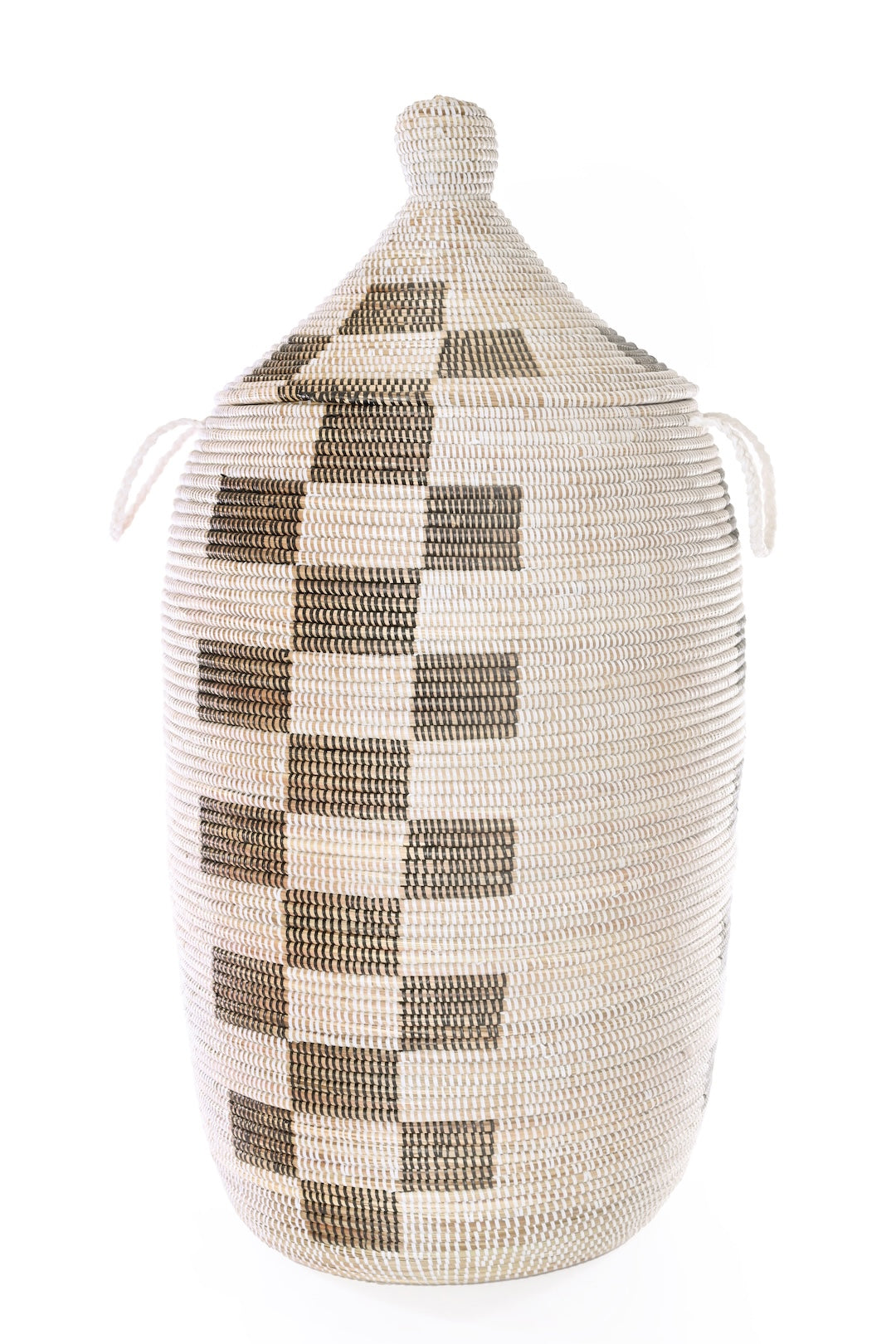 One of a Kind Checkerboard Stripe Senegalese Hamper