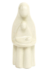 Natural Soapstone Holy Family Sculpture