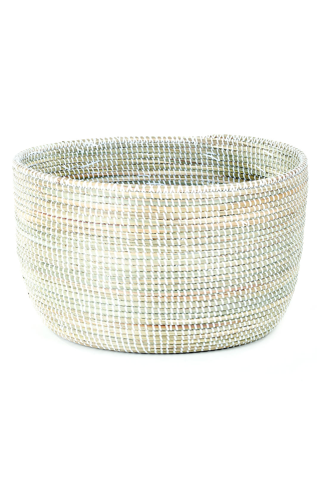 White Knitting Basket Default Title