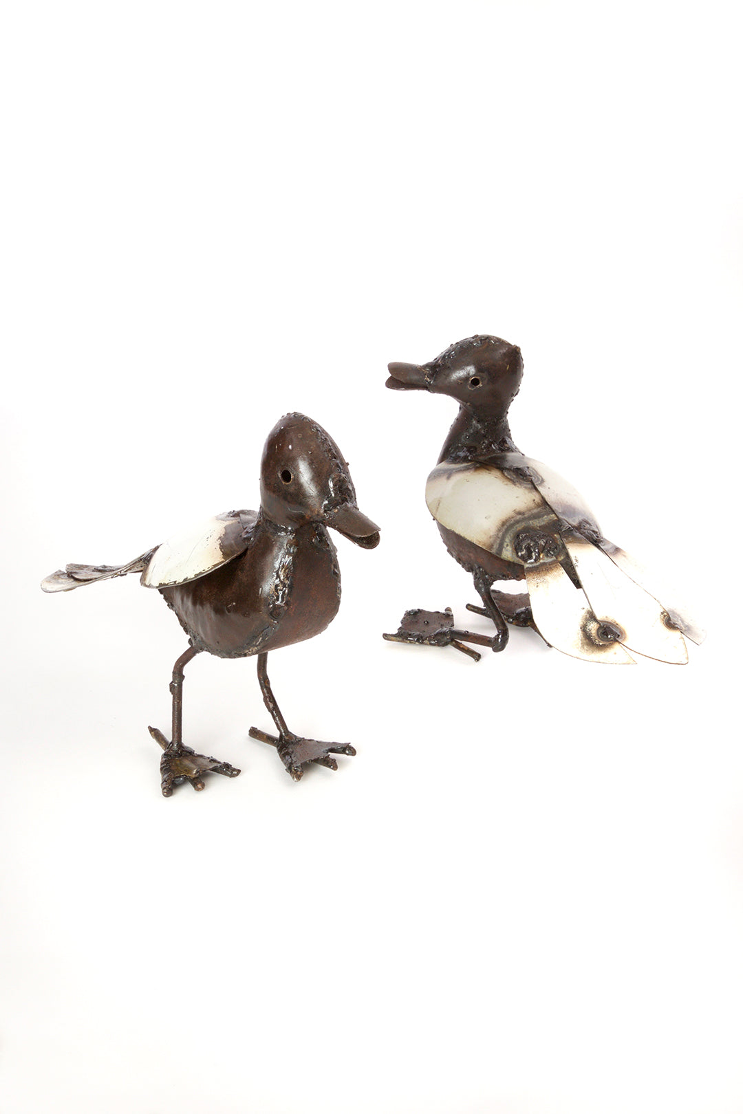 Recycled Metal Duck Sculptures Mama Duck Sculpture