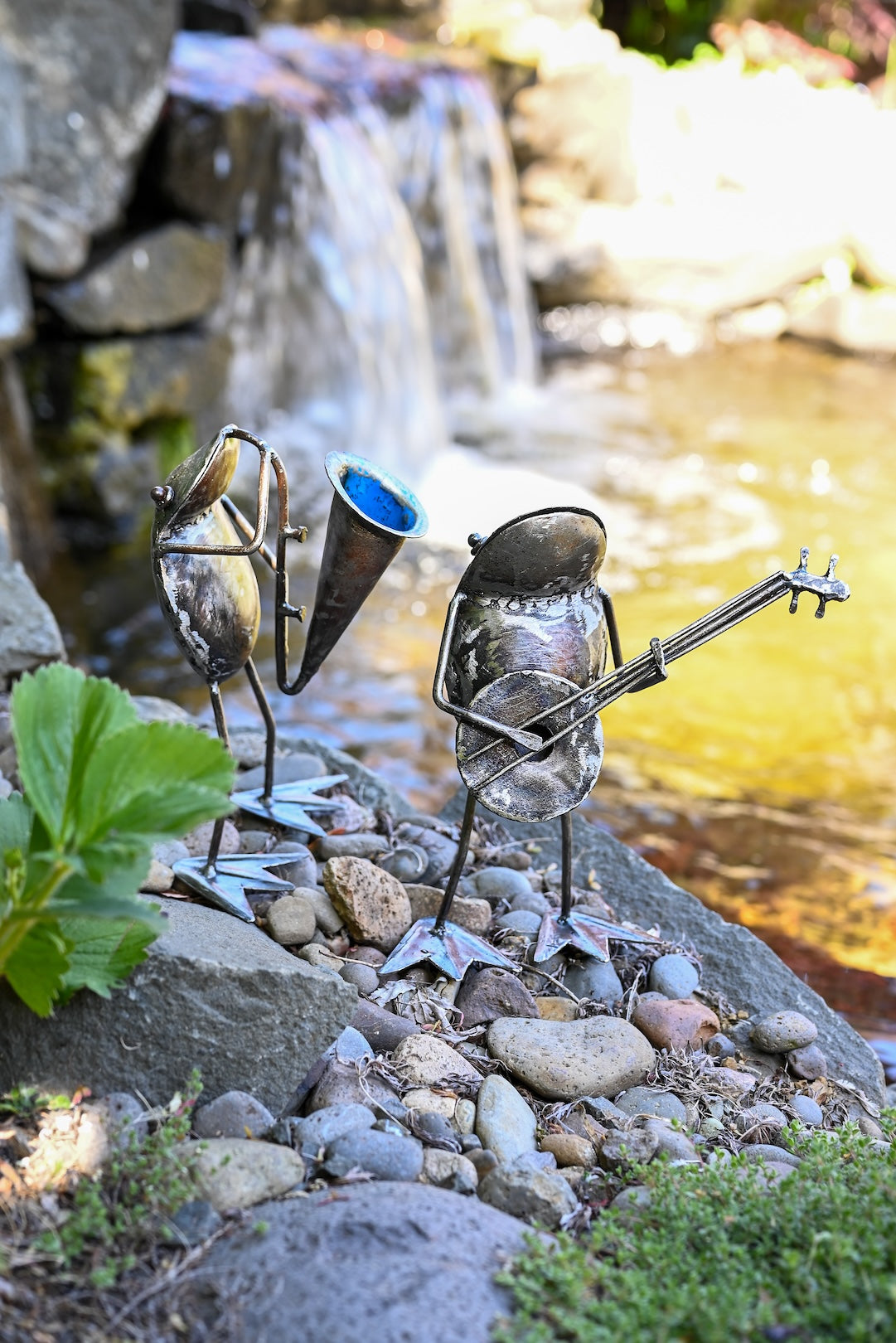 Recycled Metal Garden Art & Planters