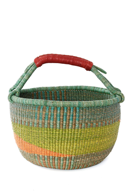 Poolside Citrus Handwoven Bolga Basket