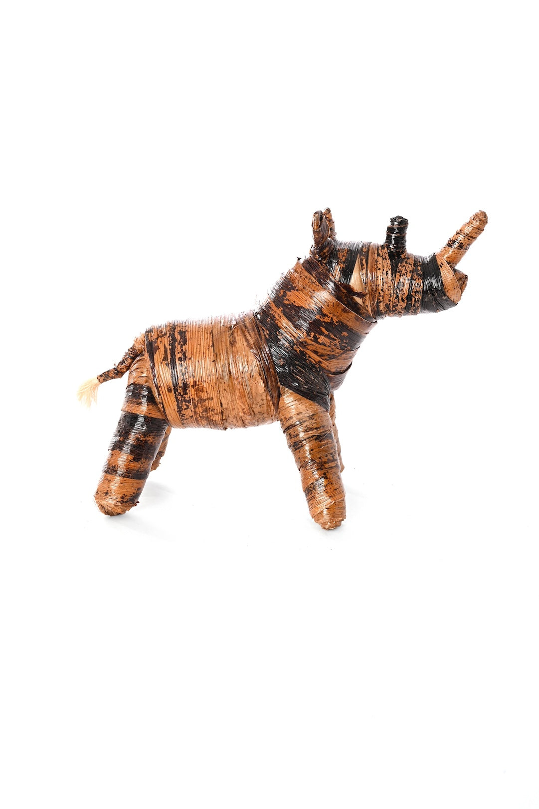 Banana Fiber Rhino Sculpture