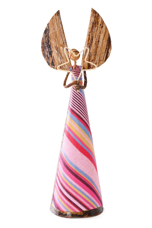 Limited Edition Banana Fiber Shuka Angel with Star - Pink