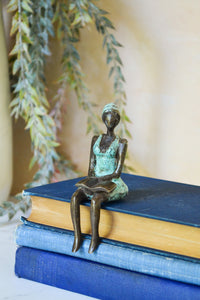 Seaside Scholar Bronze African Sculpture