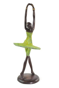 Ballerina in Relevé Lost Wax Bronze Sculpture