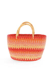 Accra Sunset Patterned Grass Tote