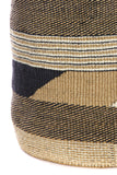 Limited Edition Giant Relaxed Sisal Basket - Black & Beige