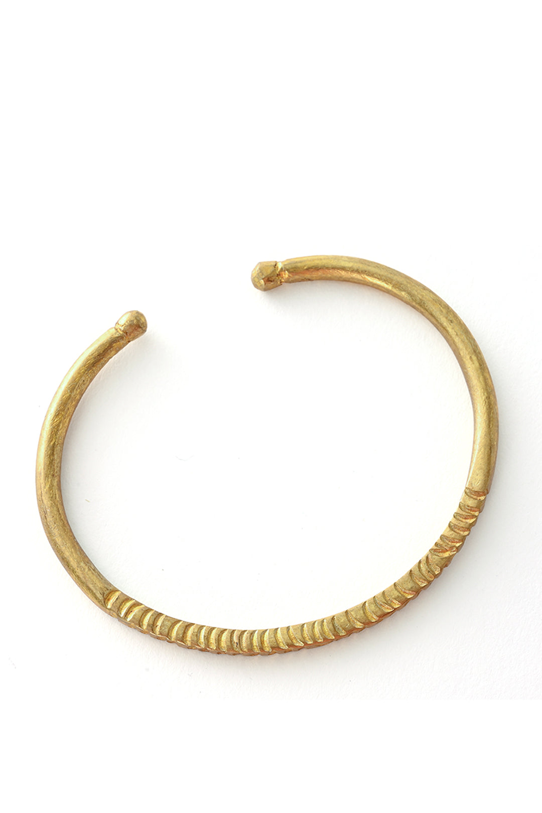 Slender Engraved Brass Bangle - Limited Edition
