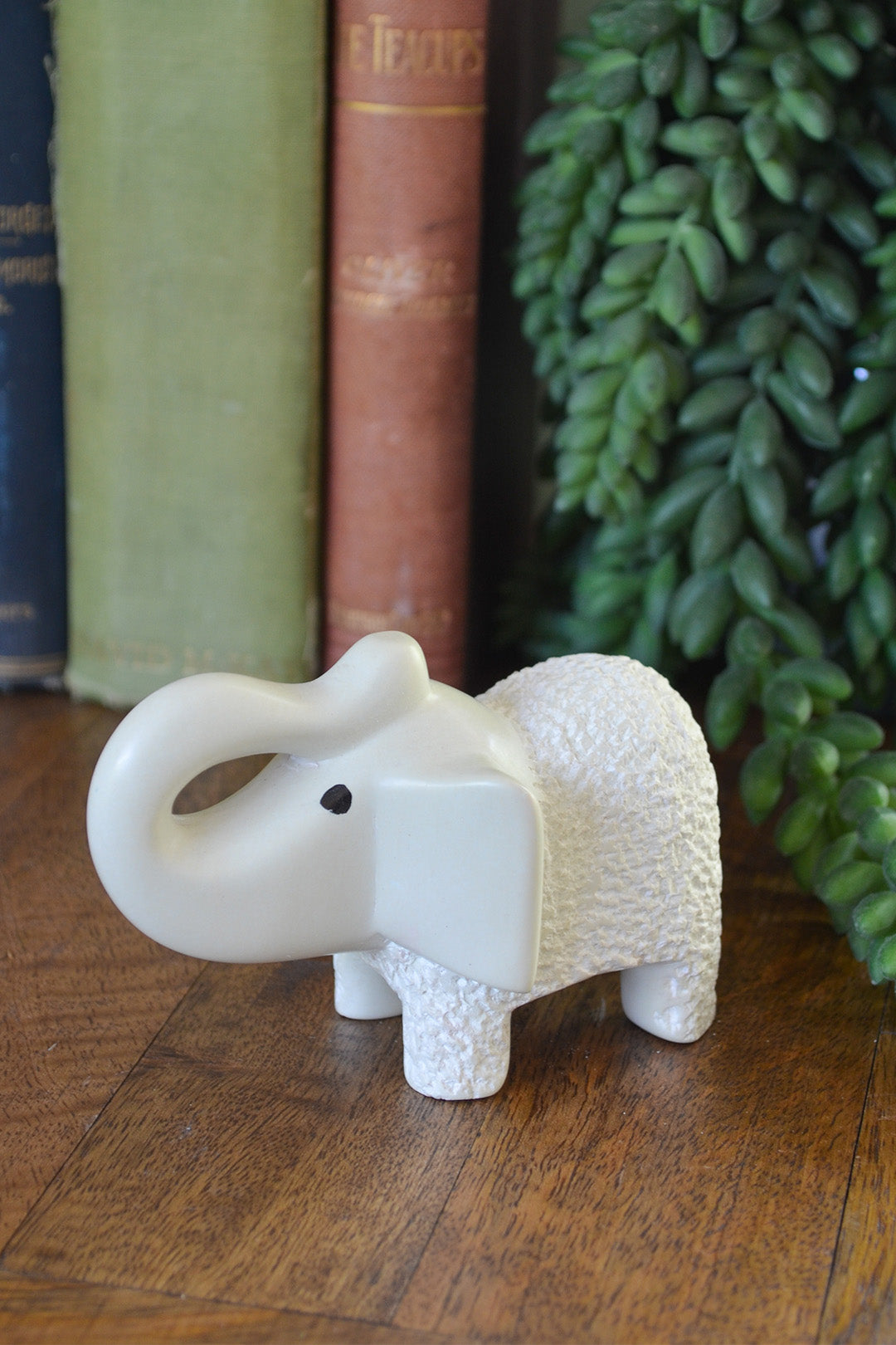 Natural Textured Soapstone Elephant