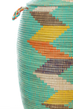 Aqua with Rainbow Herringbone XL Senegalese Hamper