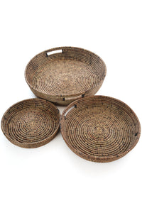 Set of 3 Black Nesting Trays