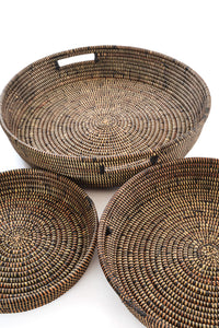 Set of 3 Black Nesting Trays