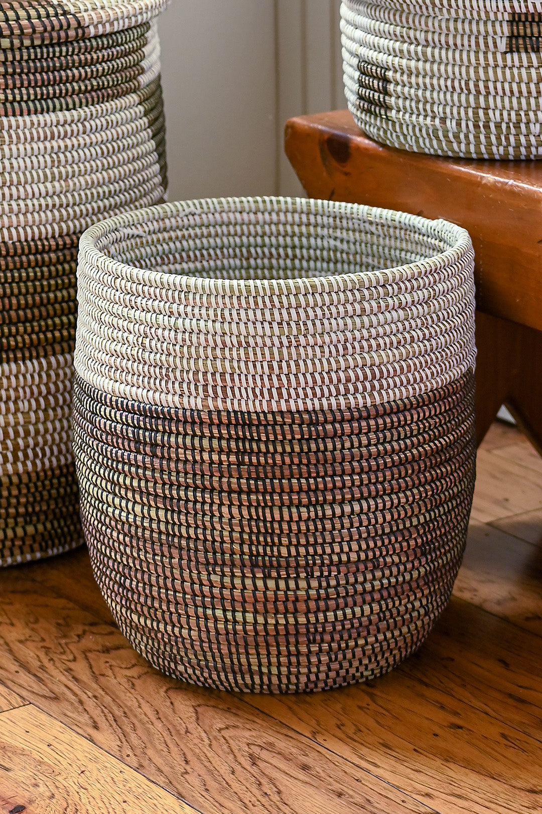 Black & White Bath Bin Basket