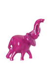 Small Soapstone Trumpeting Elephant - Pink