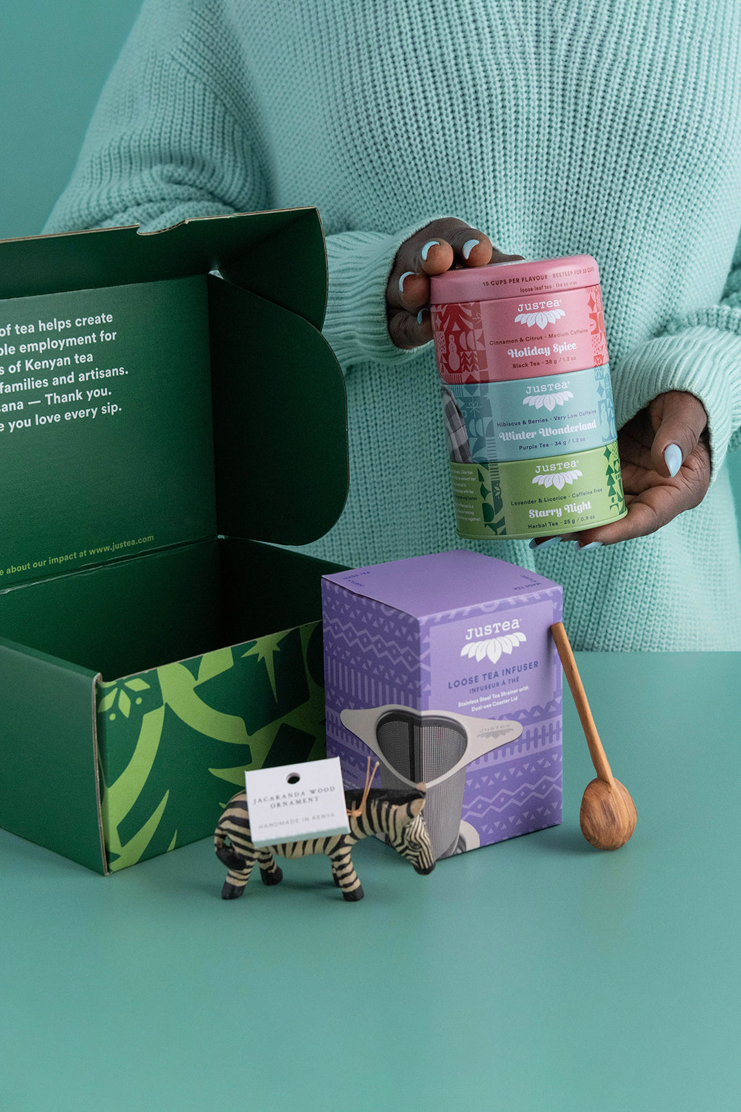 JusTea® Loose Leaf Tea Holiday Cheer Gift Box
