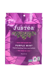 JusTea® Purple Mint Loose Leaf Tea