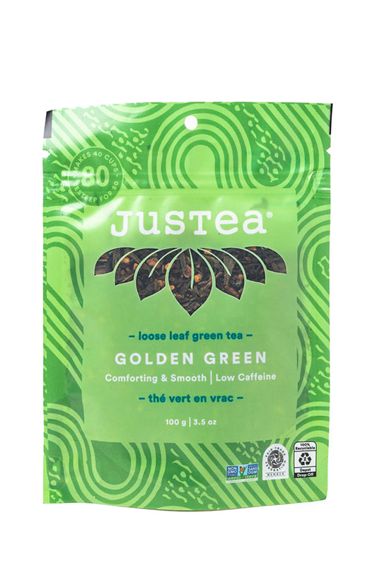 JusTea® Coconut Green Loose Leaf Tea