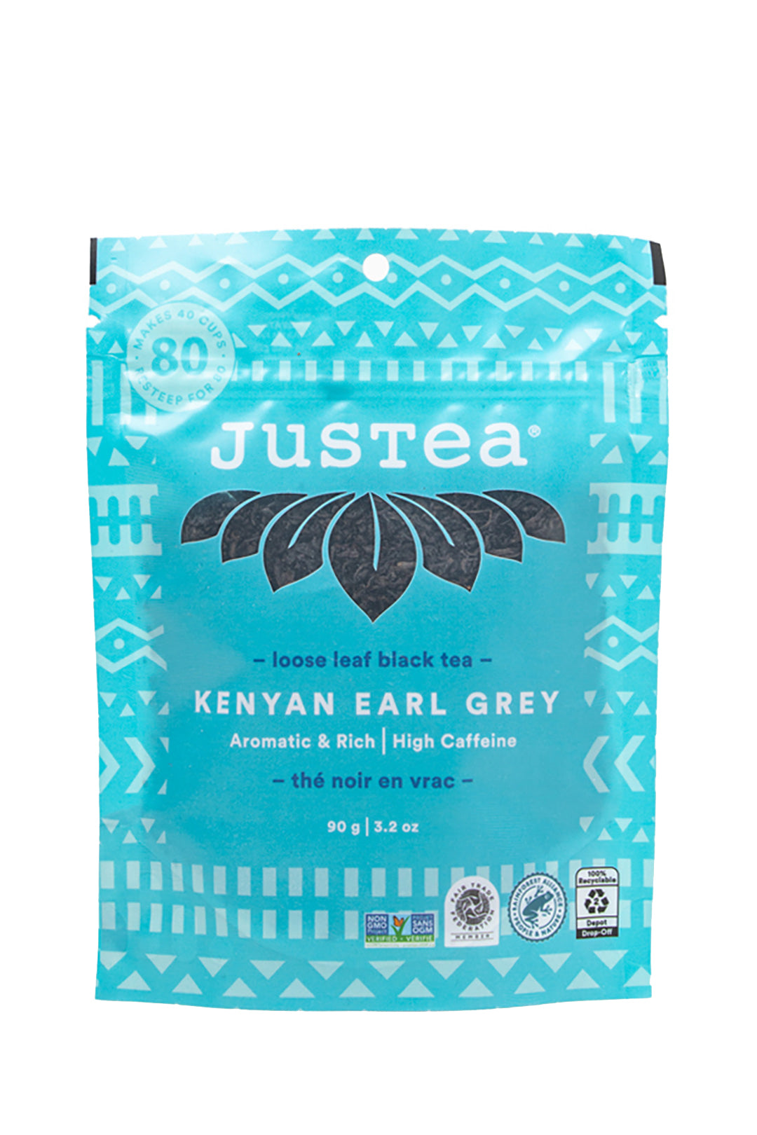 JusTea® Kenyan Earl Grey Loose Leaf Tea