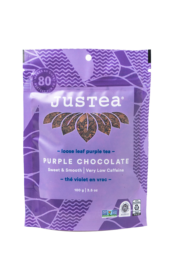 JusTea® Purple Chocolate  Loose Leaf Tea