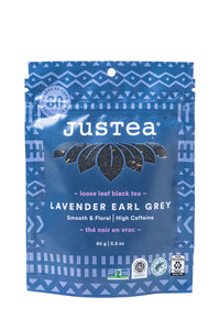 JusTea® Lavender Earl Grey Loose Leaf Tea Pouch