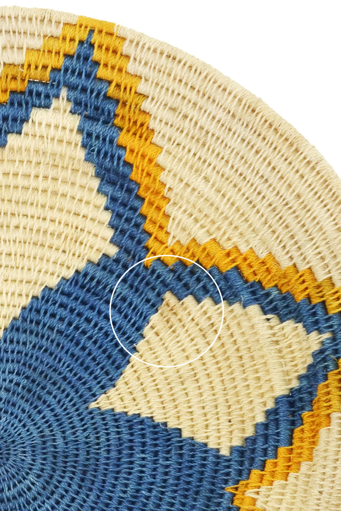 Imperfect 14" One of a Kind Sisal Wall Basket