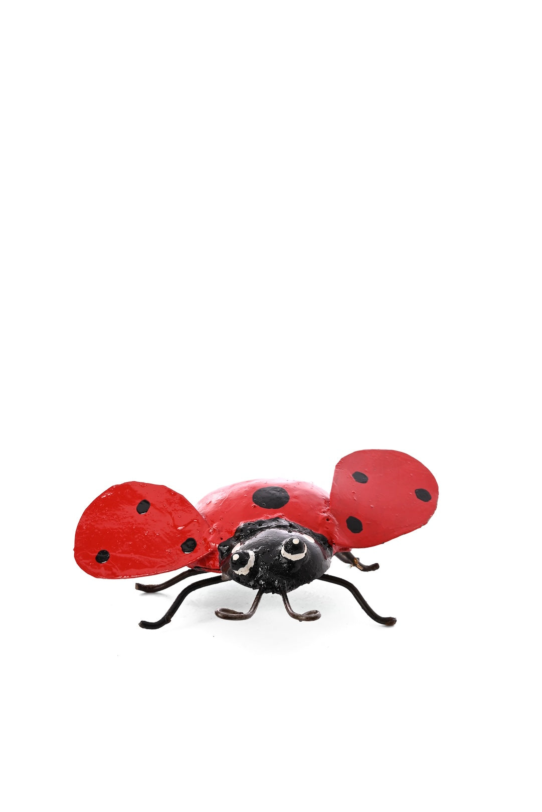 Recycled Metal Ladybug Sculptures