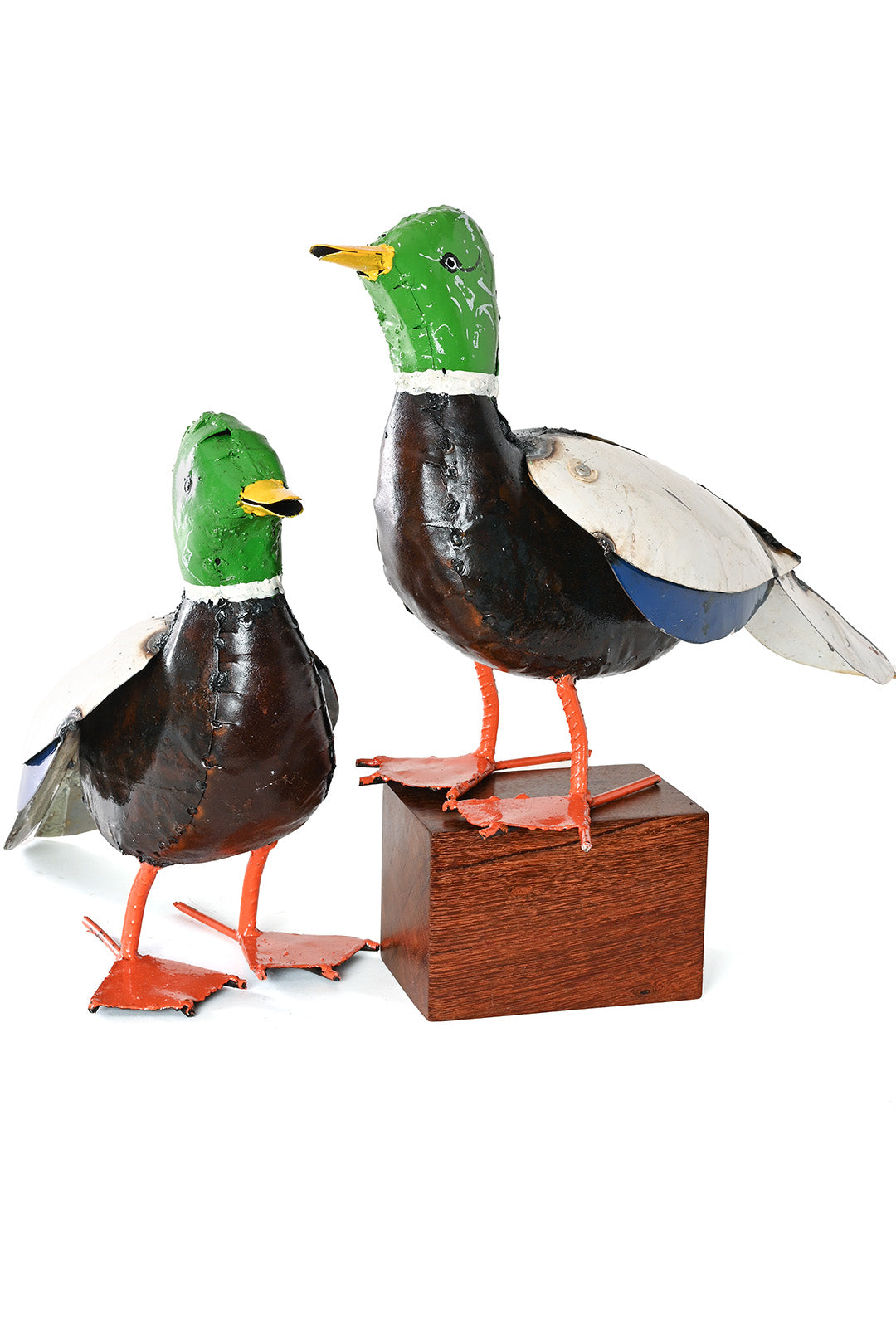Mallard Duck Recycled Metal Sculpture