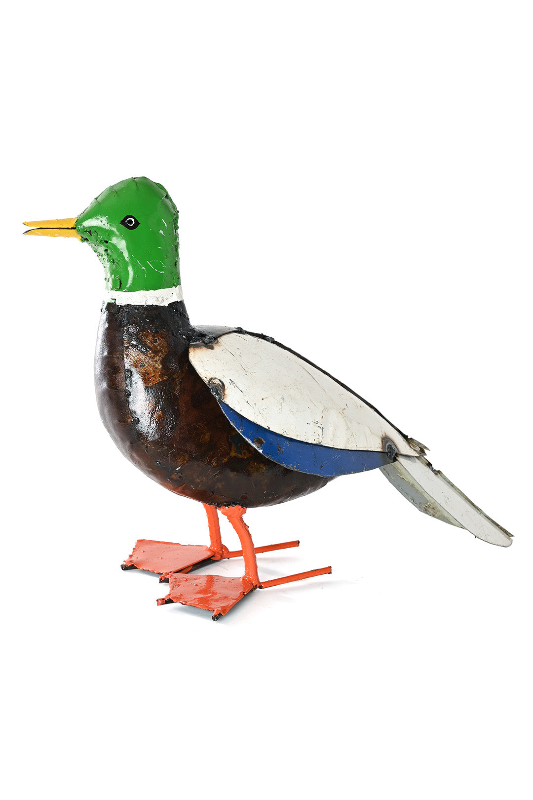 Mallard Duck Recycled Metal Sculpture