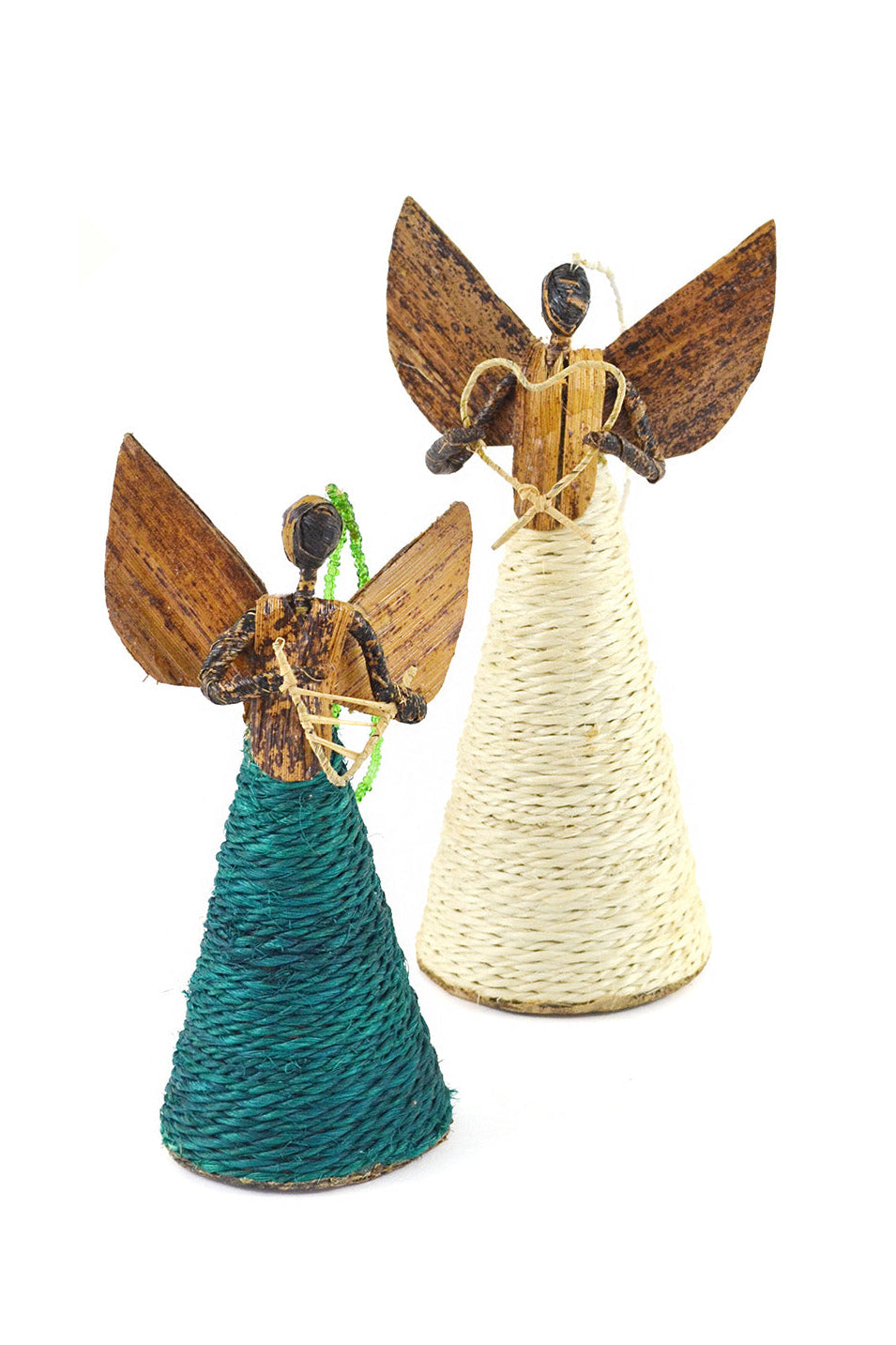 Large Banana Fiber and Natural Sisal Angel