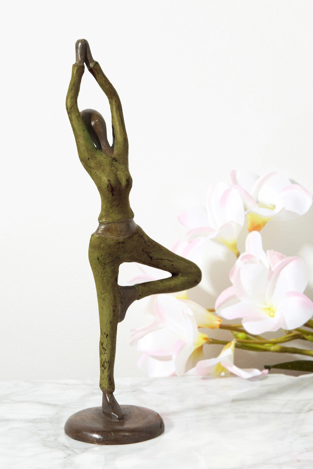 Yoga Tree Pose Bronze Sculpture