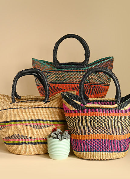 Bolga Market Baskets Fair Trade African Basket