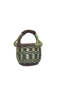 Mint Swirl Teeny Tiny Bolga Baskets