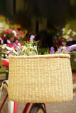 Natural Woven Elephant Grass Bike Baskets