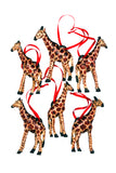 Jacaranda Giraffe Ornament Set of 6