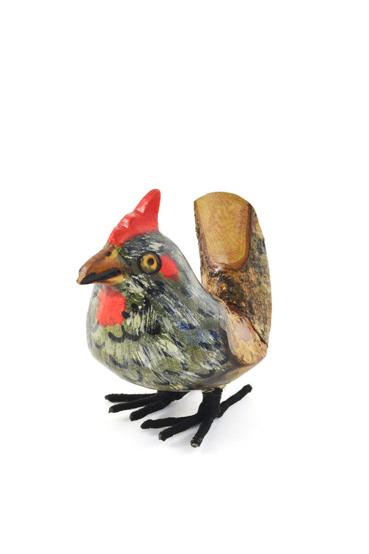 Jacaranda Wood Little Chicken Sculpture