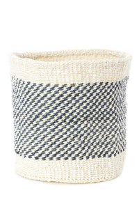 Set of 2 Graphite Sisal Nesting Baskets