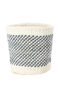 Set of 2 Graphite Sisal Nesting Baskets