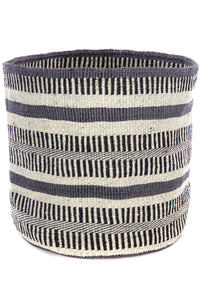 Limited Edition Giant Relaxed Sisal Basket - Gray & Natural