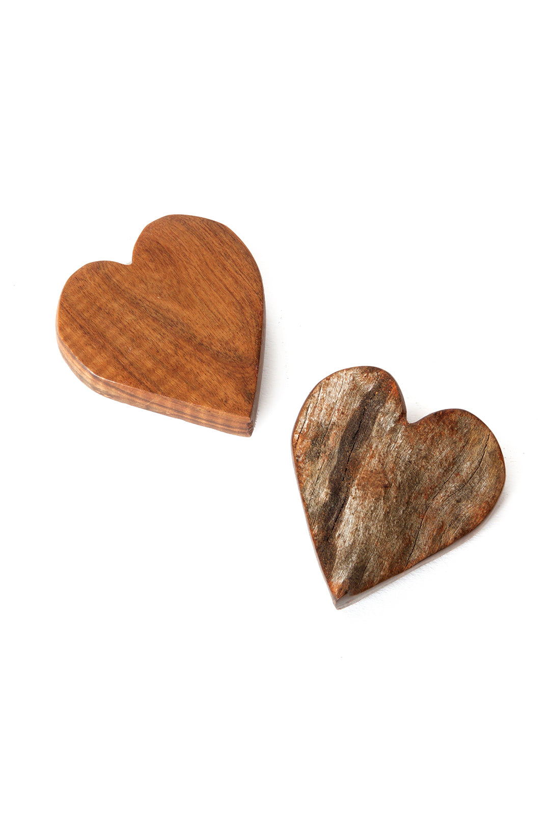 Dozen Rustic Sandalwood Keepsake Hearts