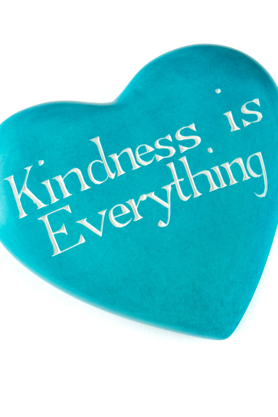 Kindness is Everything Soapstone Paperweight Heart