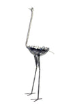 Large Recycled Metal Ostrich Plant Holders
