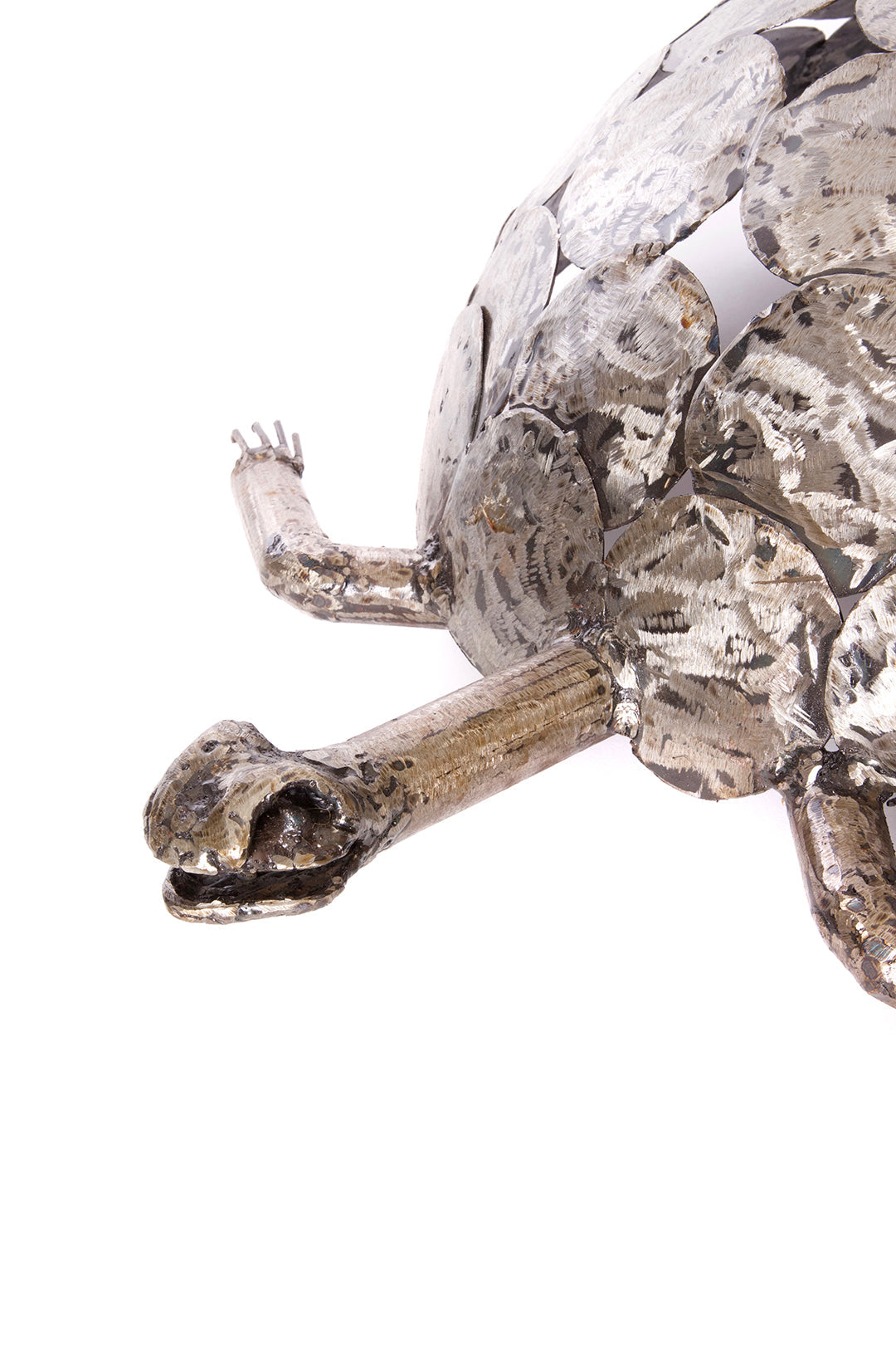 Medium Recycled Metal Tortoise Sculpture