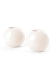 Set of 2 Natural Soapstone Tea Light Candle Holders