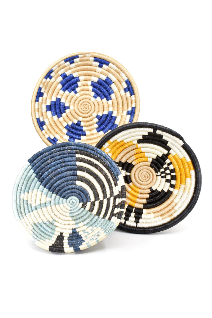 Rwandan Trinket Basket - Assorted Colors & Patterns
