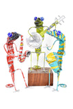 Assorted Groovy Gecko Saxophone Sculpture